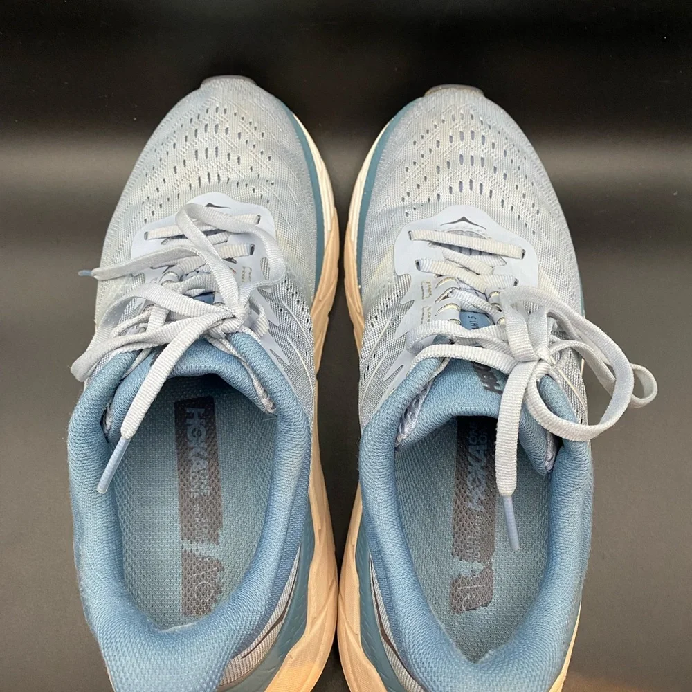 Hoka Blue and Tan Women's Sneakers - Picture 9 of 10